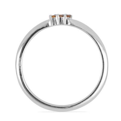 BUY RED DIAMOND DOUBLE CUT GEMSTONE RING IN 925 SILVER